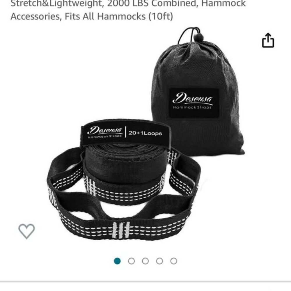 10 Ft Long 20+1Loops Adjustable Suspension Straps